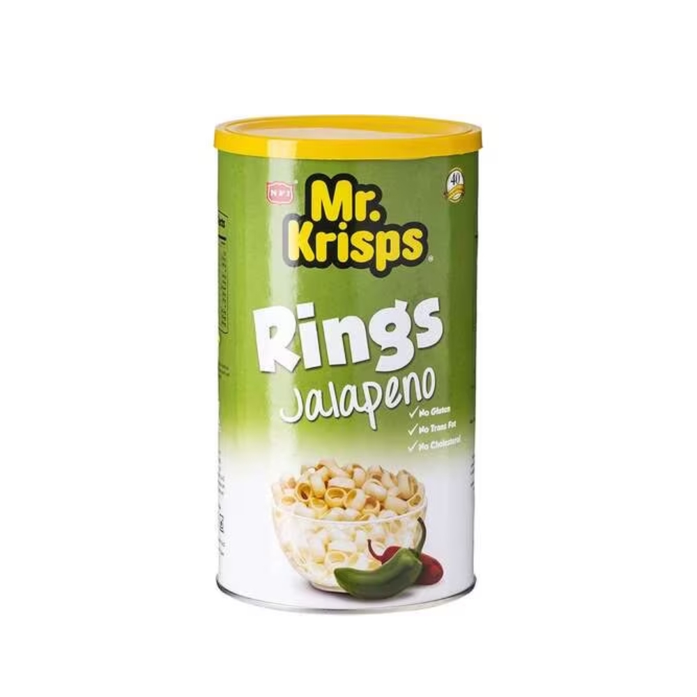Mr.Krisps Potato Rings Jalapeno 65gm