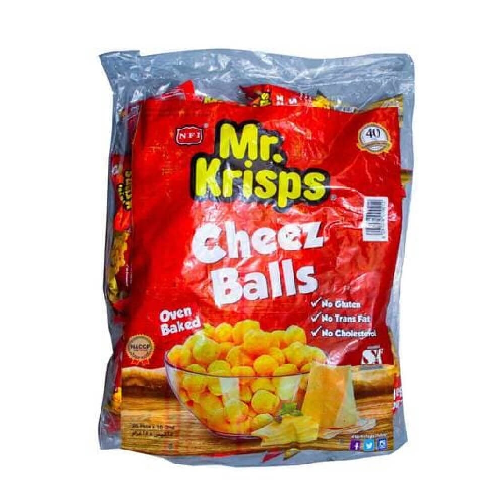 Mr.Krisps Cheese Balls 25x15gm