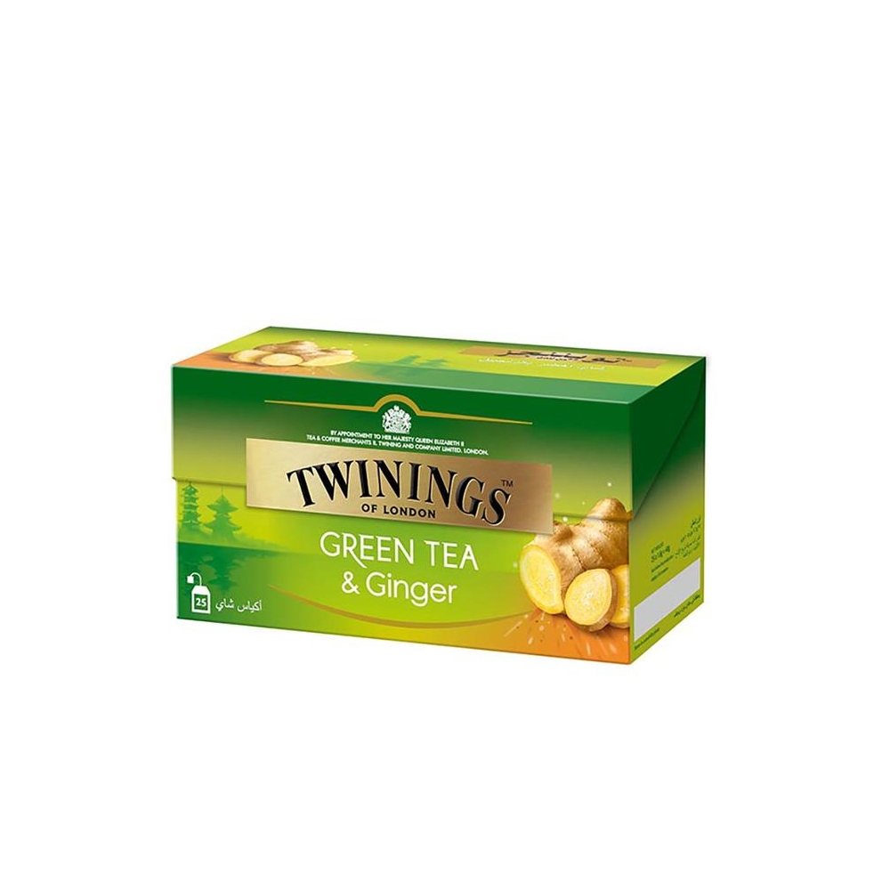 Twinings Tea Bags Green Tea & Ginger 25s